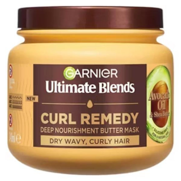 Garnier Ultimate Blends Avocado Oil & Shea Butter Curl Remedy Mask 340ml