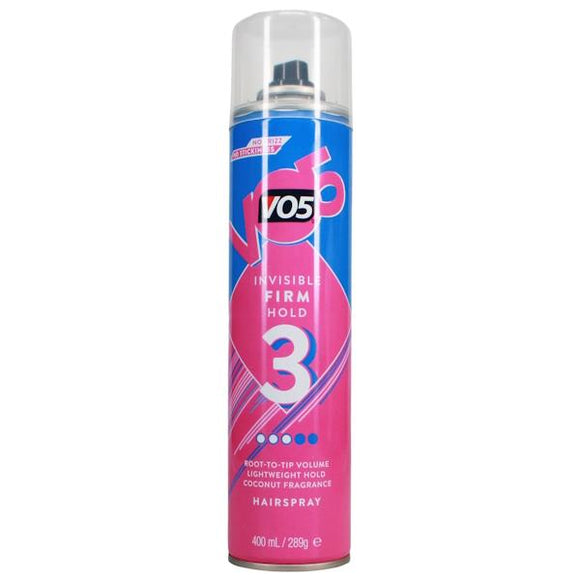 VO5 Invisible Firm Hold Hairspray 400ml