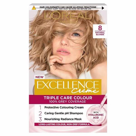 L'Oreal Excellence Creme Triple Care Colour 8 Natural Blonde