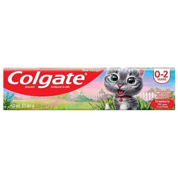 Colgate Anticavity Toothpaste For Kids Strawberry 0-2 Years 50ml