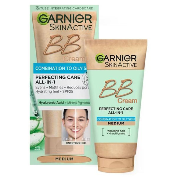 Garnier Skin Active BB Cream Oil Free SPF25 Medium 50ml