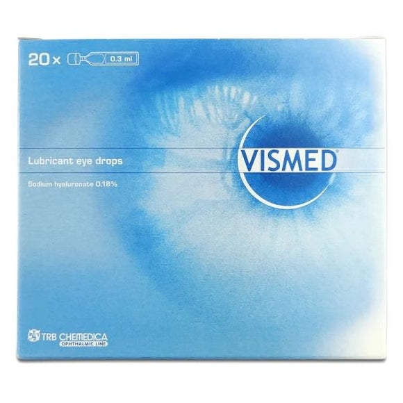 Vismed Lubricant Eye Drops 20 x 0.3ml Vials