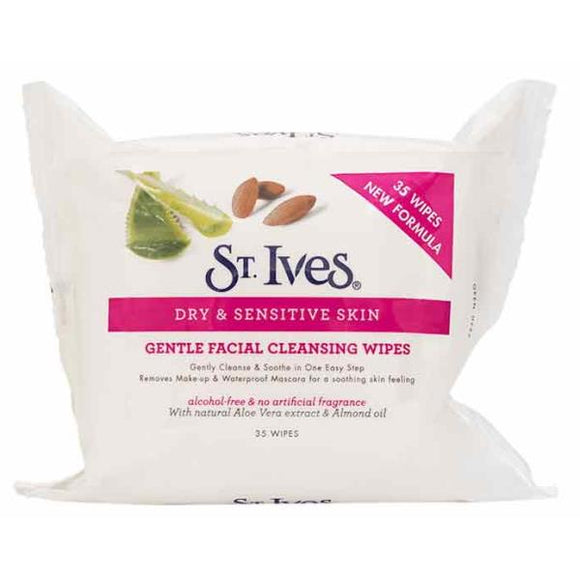 St Ives Dry & Sensitive Skin 35 Gentle Facial Wipes