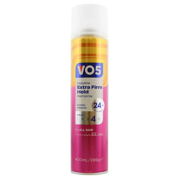 VO5 Invisible Extra Firm Hold Hairspray 400ml