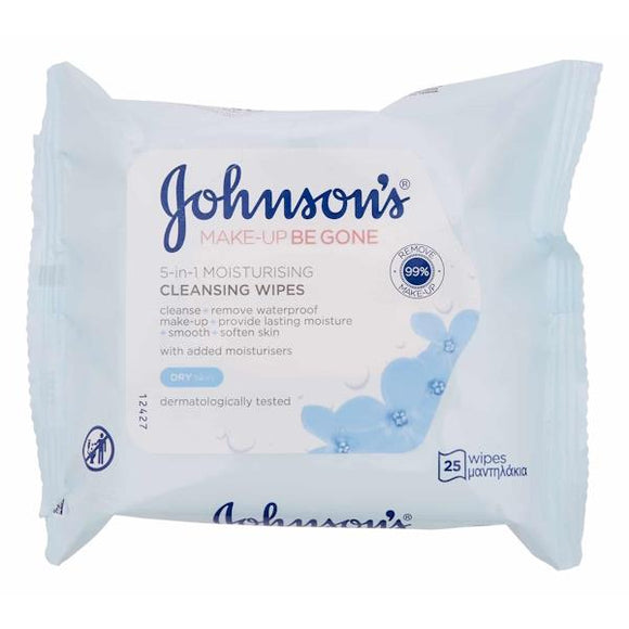 Johnson's Make-Up Be Gone 5in1 Moisturising 25 Cleansing Wipes