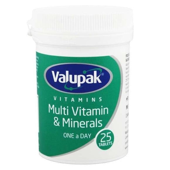Valupak Vitamins Multivitamin & Minerals 25 OAD Tablets