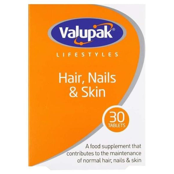 Valupak Lifestyles Hair Nails & Skin 30 Tablets