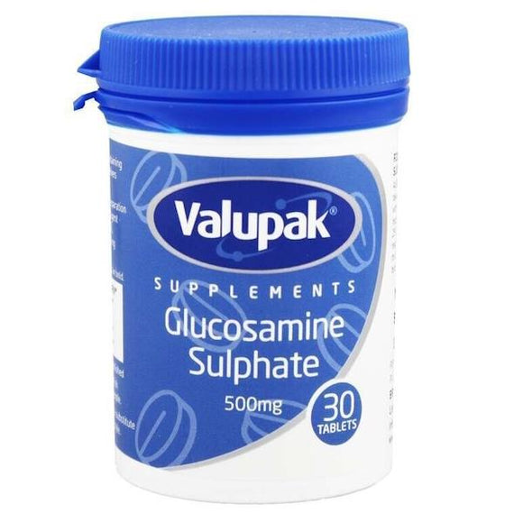 Valupak Supplements Glucosamine Sulphate 500mg 30 Tablets