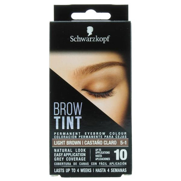 Schwarzkopf Brow Tint Permanent Eyebrow Colour Light Brown