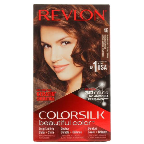 Revlon Colorsilk Permanent Colour 46 Medium Golden Chestnut Brown