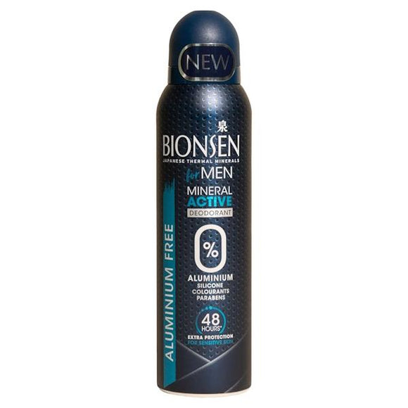 Bionsen Aluminium Free For Men Mineral Active Deodorant Spray 150ml