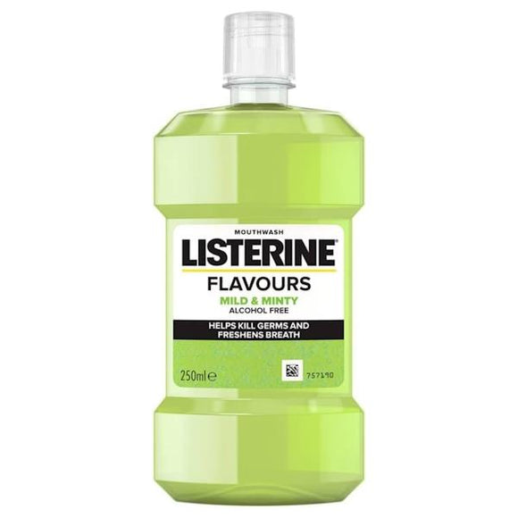 Listerine Daily Mouthwash Mild & Minty Alcohol Free 250ml