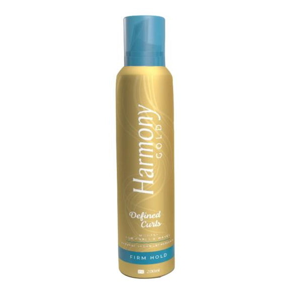Harmony Gold Mousse Defined Curls Firm Hold 200ml