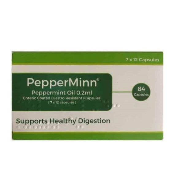 PepperMinn Peppermint Oil 0.2ml 84 Enteric Coated Capsules