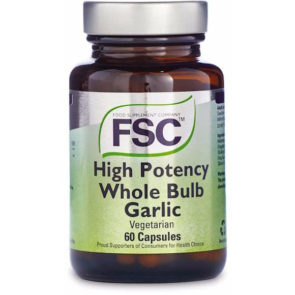 FSC High Potency Whole Bulb Garlic 60 Capsules