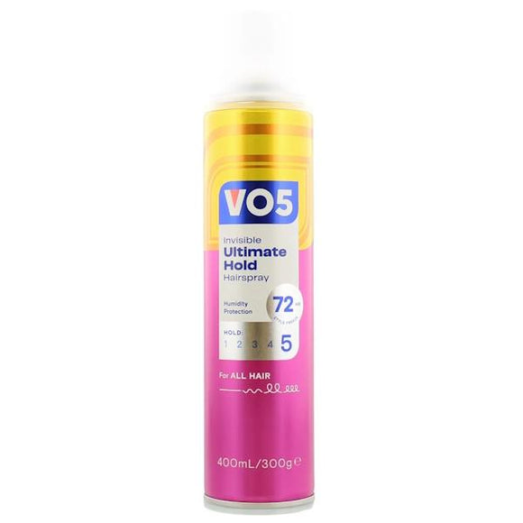 VO5 Invisible Ultimate Hold Hairspray 400ml