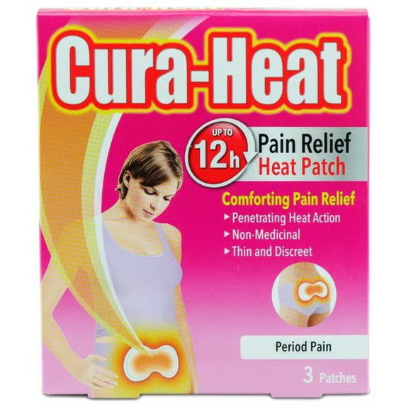 Cura-Heat Pain Relief Period Pain Heat Patch 3 Patches