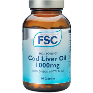 FSC High Potency Cod Liver Oil 1000mg 90 Capsules