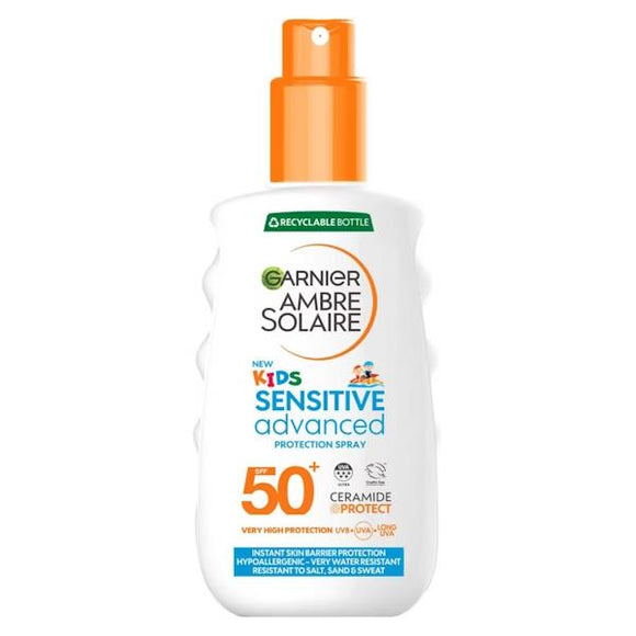 Garnier Ambre Solaire Kids Sensitive Advanced SPF50+ Sun Protection Spray 150ml