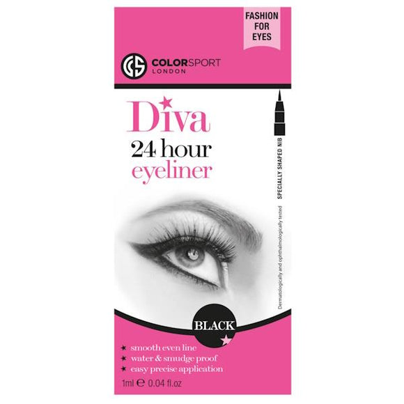 Colorsport Diva 24 Hour Eyeliner Black