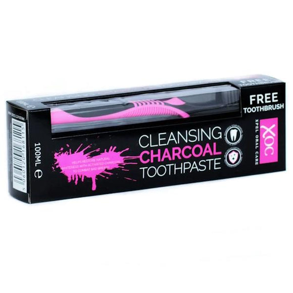XOC Cleansing Charcoal Toothpaste 100ml + Toothbrush