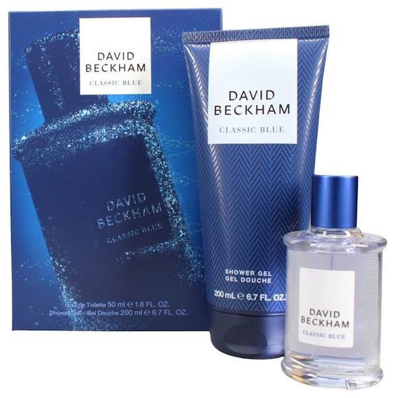 David Beckham Classic Blue Gift Set EDT 50ml & Shower Gel 200ml