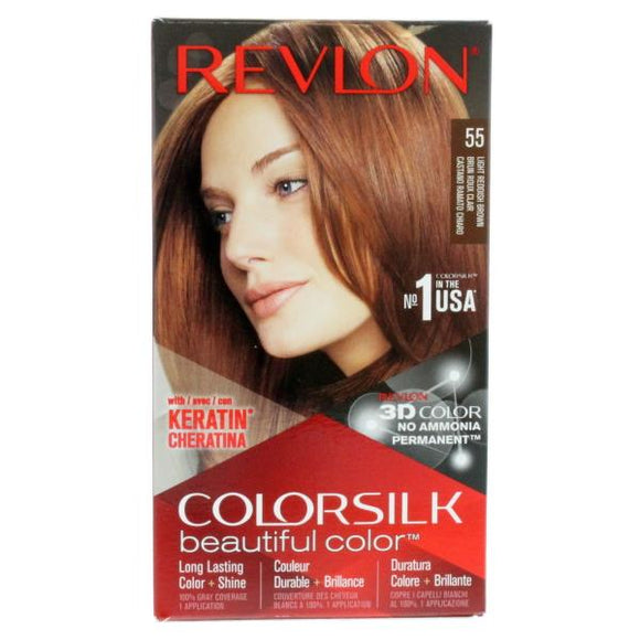 Revlon Colorsilk Permanent Colour 55 Light Reddish Brown