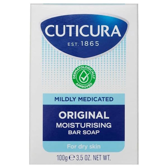 Cuticura Mildly Medicated Original Moisturising Bar Soap 100g