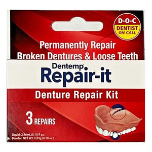 Dentemp Repair-it Denture Repair Kit 3 Repairs