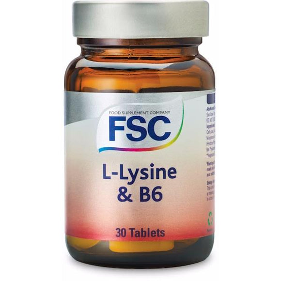 FSC L-Lysine 500mg & B6 30 Tablets