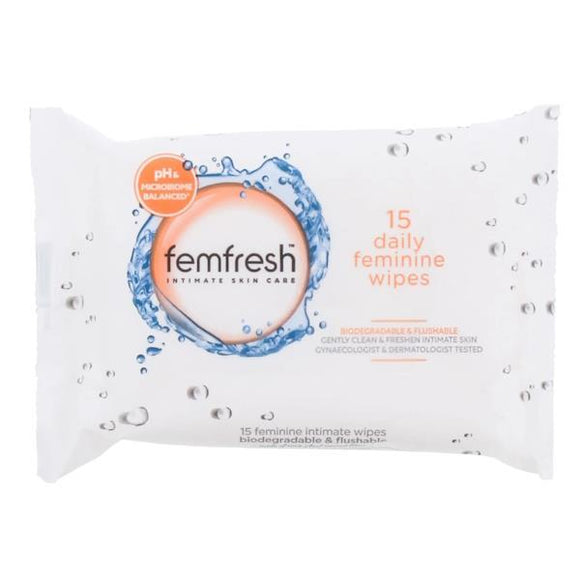 Femfresh Intimate Daily Wipes 15 Wipes