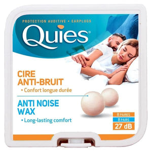 Quies Anti Noise Wax Ear Plugs 8 Pairs