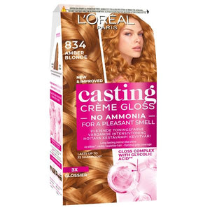 L'Oreal Casting Creme Gloss Hair Colour 834 Amber Blonde