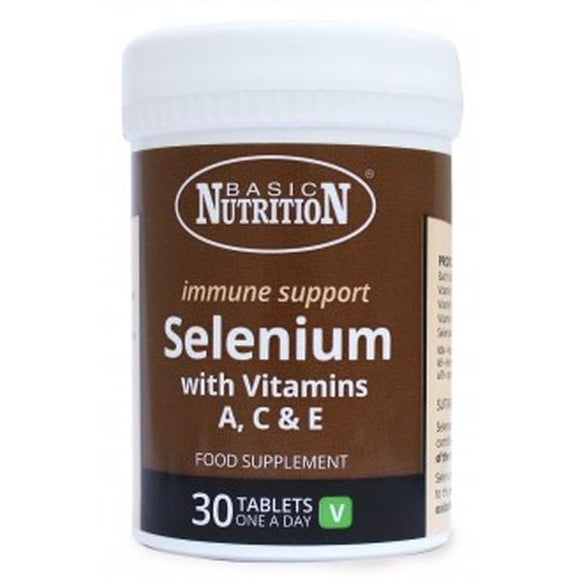 Basic Nutrition Immune Support Selenium With Vitamins 30 Tablets