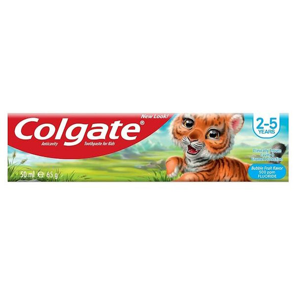 Colgate Anticavity Toothpaste For Kids Bubblefruit 2-5 Years 50ml