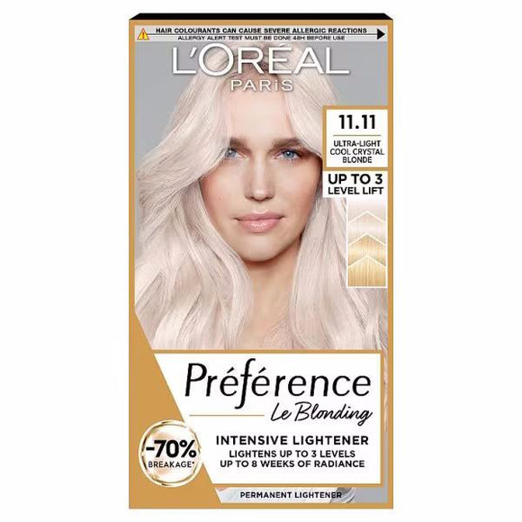 L'Oreal Preference Permanent Colour 11.11 Venice Ultra-Light Cool Crystal Blonde