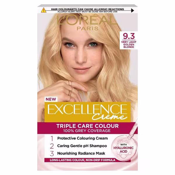 L'Oreal Excellence Creme Triple Care Colour 9.3 Natural Light Golden Blonde