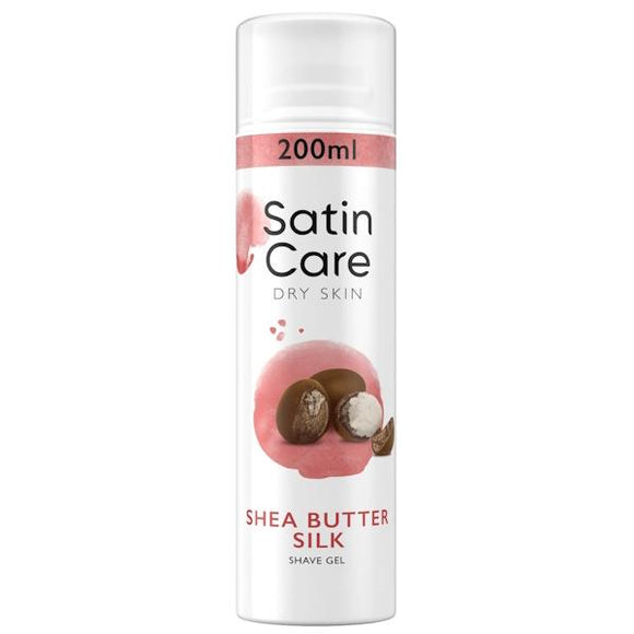 Gillette Satin Care Dry Skin Shea Butter Silk Shave Gel 200ml