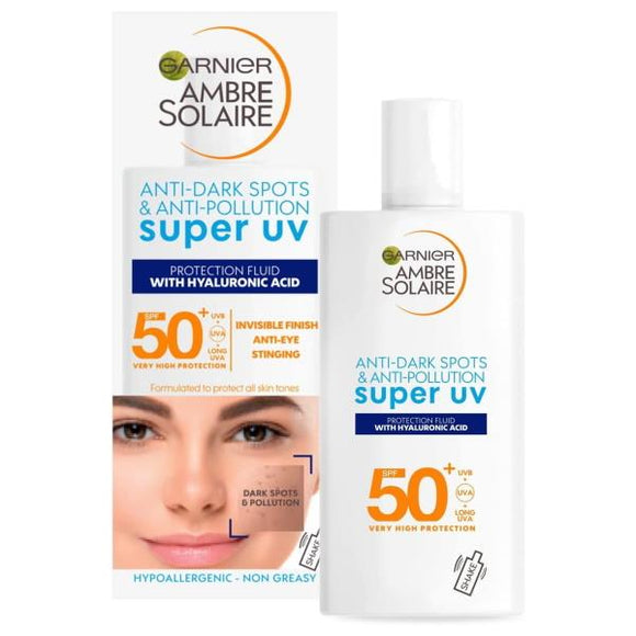 Garnier Ambre Solaire Anti-Dark Spots & Anti-Pollution Super UV Protection Fluid 40ml