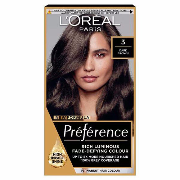 L'Oreal Preference Permanent Colour 3.0 Brasilia Dark Brown