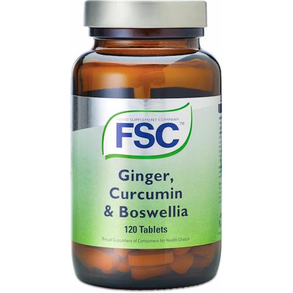 FSC Ginger, Curcumin & Boswellia 120 Tablets