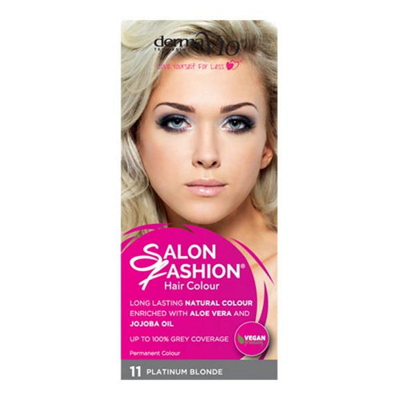 Derma V10 Salon Fashion Permanent Hair Colour 11 Platinum Blonde