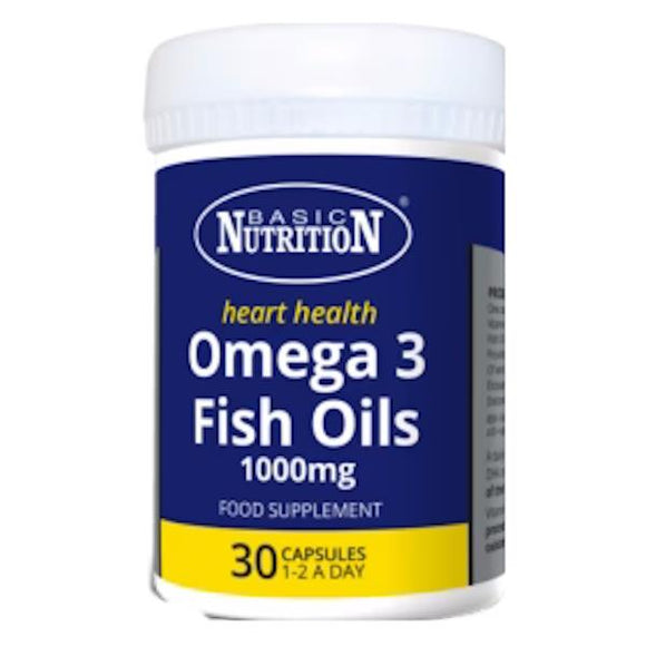 Basic Nutrition Omega 3 Fish Oils 1000mg 30 Capsules