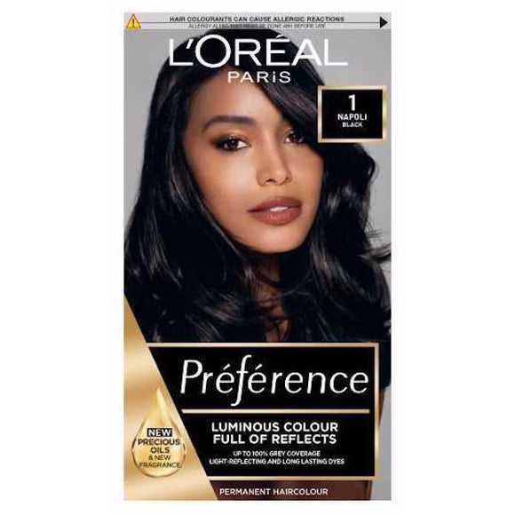 L'Oreal Preference Permanent Colour 1 Napoli Black