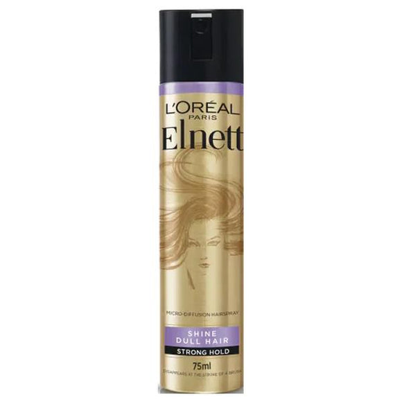 L'Oreal Elnett Hairspray Shine Dull Hair Strong Hold 75ml