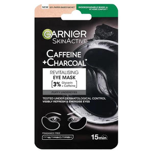 Garnier Skin Active Caffeine + Charcoal Revitalising Eye Mask
