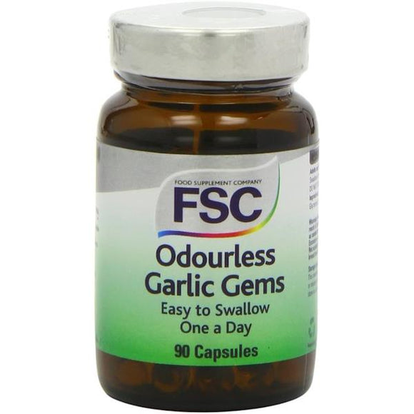 FSC One-A-Day Odourless Garlic Gems 90 Capsules