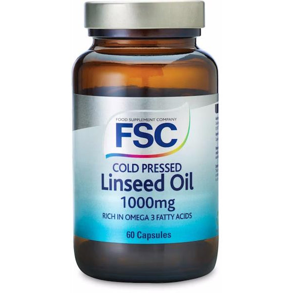 FSC Cold Pressed Linseed Oil 1000mg 60 Capsules