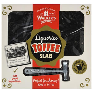 Walker's Nonsuch Liquorice Toffee Slab 400g