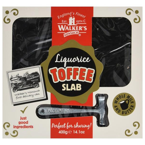 Walker's Nonsuch Liquorice Toffee Slab 400g